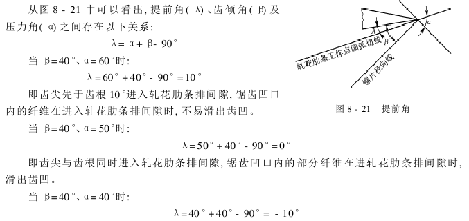 鋸齒軋花理論 纖維與棉子的分離